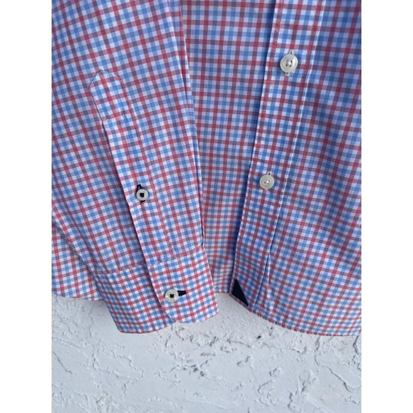 Untuckit Mens Long Sleeve Button Down Plaid Shirt Multi Sz L MT05 - Picture 3 of 9